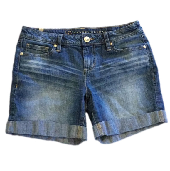 LC Lauren Conrad Pants - LAUREN Conrad denim jean shorts, medium wash. Women’s size 6